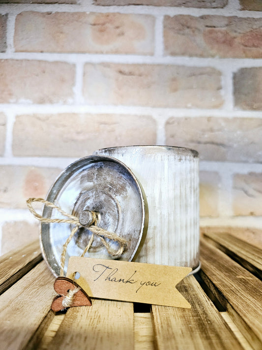 Vintage Tin Soy Candle 16oz - Handpoured Artisan