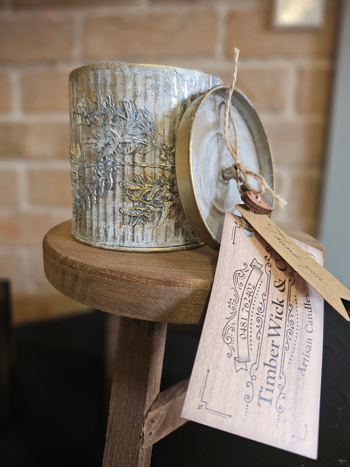 Vintage Tin Soy Candle 16oz - Handpoured Artisan