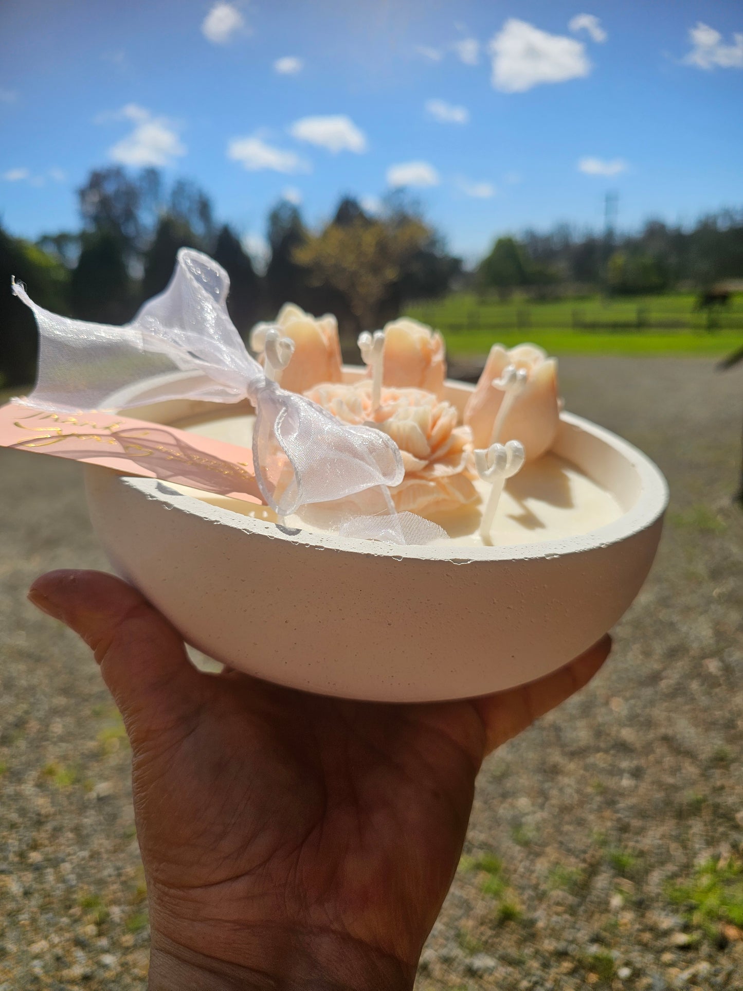 PINK  Limited Edition  Coconut Soy Wax 5 Natural Wicks