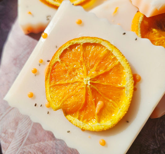 TANGERINE & CHAI SEED Natural Goats Milk & shea Butter SOAP
