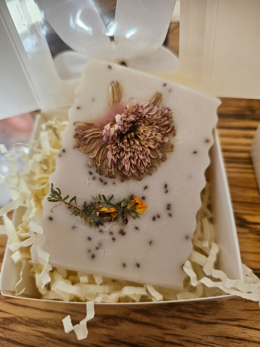 Turmeric & Chia Seed Soap BAR Goats Milk & Shea Butter