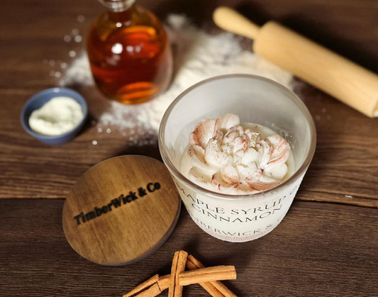Medium 250g MAPLE SYRUP & VANILLA CINNAMON Coconut & Soy Wax Candle