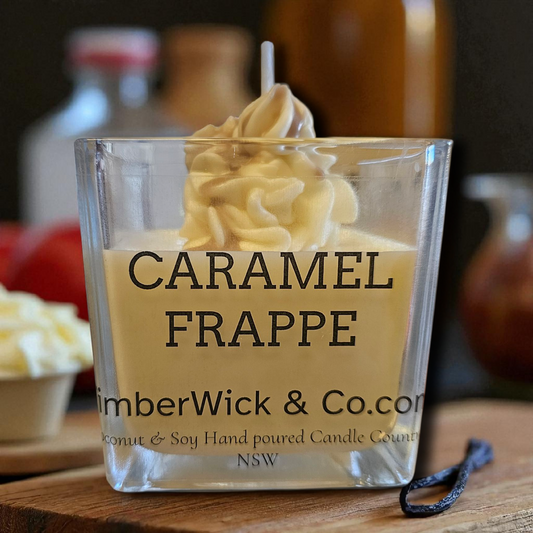 CARAMEL FRAPPE square 330g Coconut Soy Candle